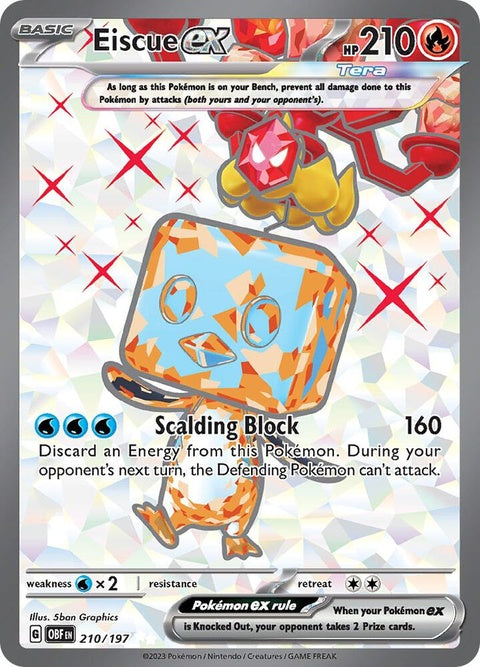 Eiscue Ex (210) - Obsidian Flames