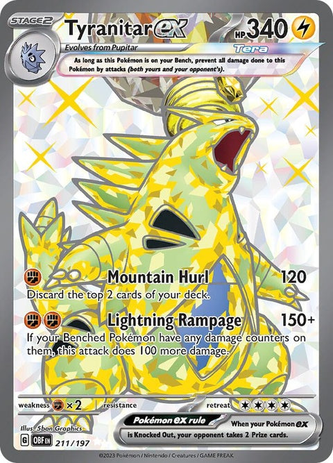 Tyranitar Ex (211) - Obsidian Flames