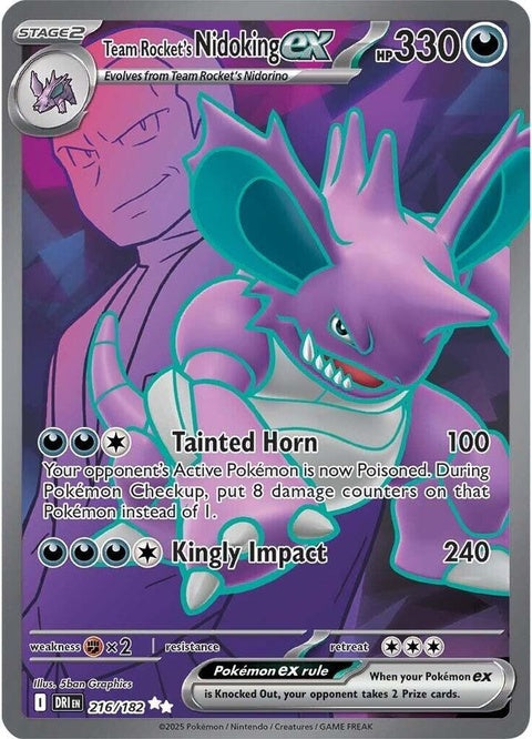 Team Rocket's Nidoking Ex (216) - Destined Rivals