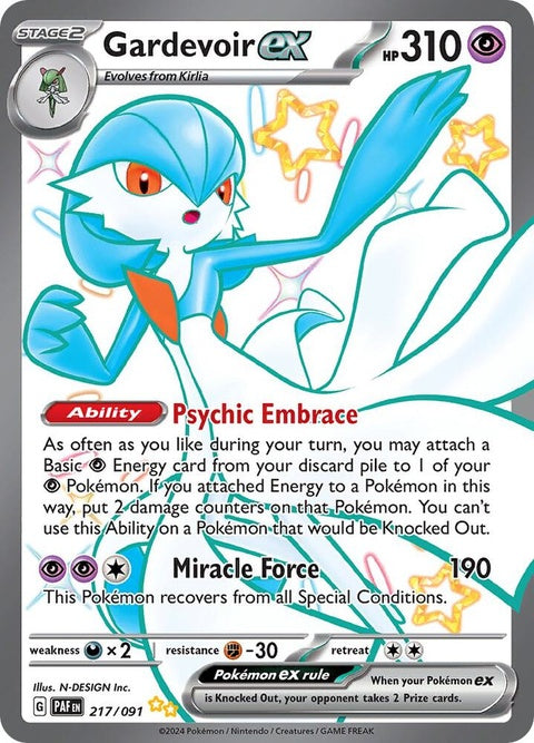 Gardevoir Ex (217) - Paldean Fates