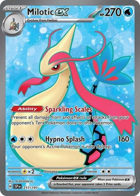 Milotic Ex (217) - Surging Sparks