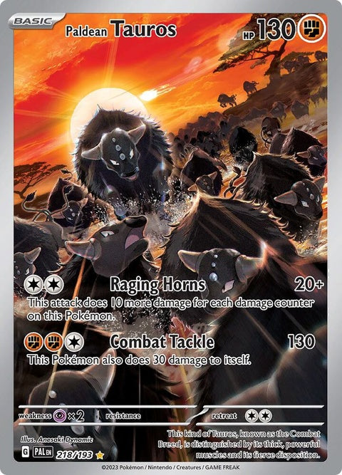 Paldean Tauros (218) - Paldea Evolved