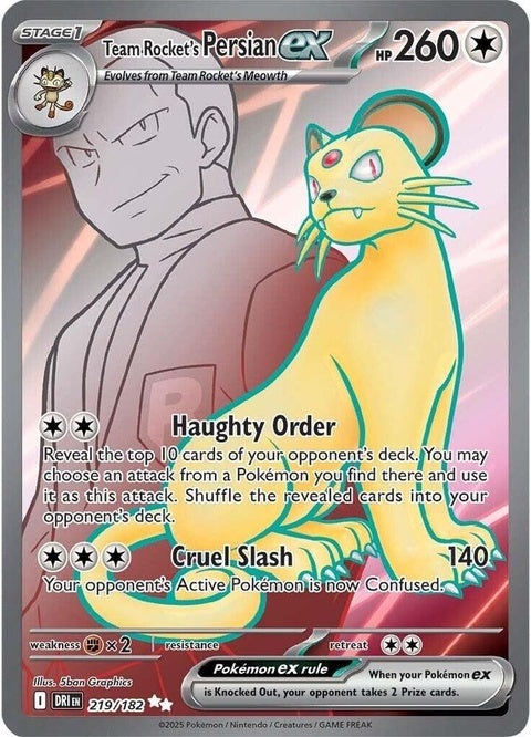 Team Rocket's Persian Ex (219) - Destined Rivals