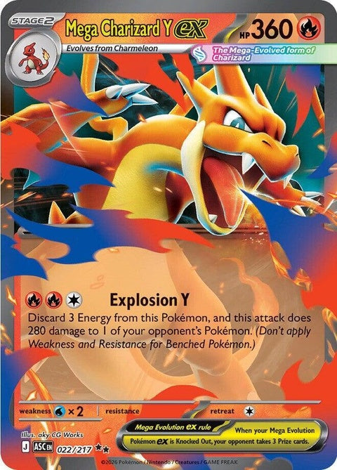 Mega Charizard Y Ex (22) - ME: Ascended Heroes