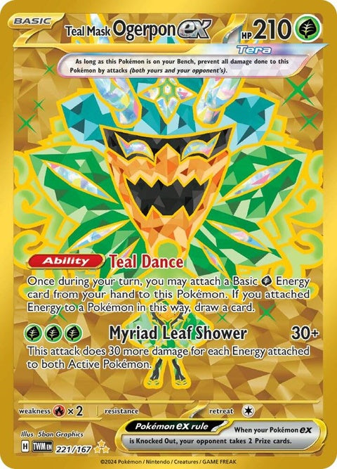 Teal Mask Ogerpon Ex (221) - Twilight Masquerade