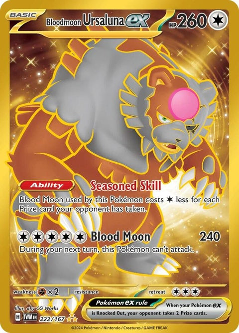 Bloodmoon Ursaluna Ex (222) - Twilight Masquerade