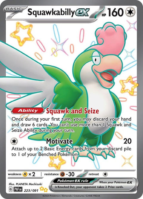 Squawkabilly Ex (223) - Paldean Fates