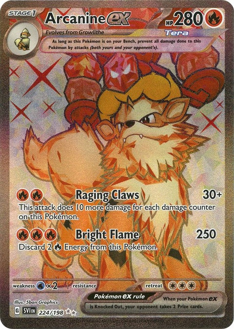 Arcanine Ex (224) - Scarlet & Violet