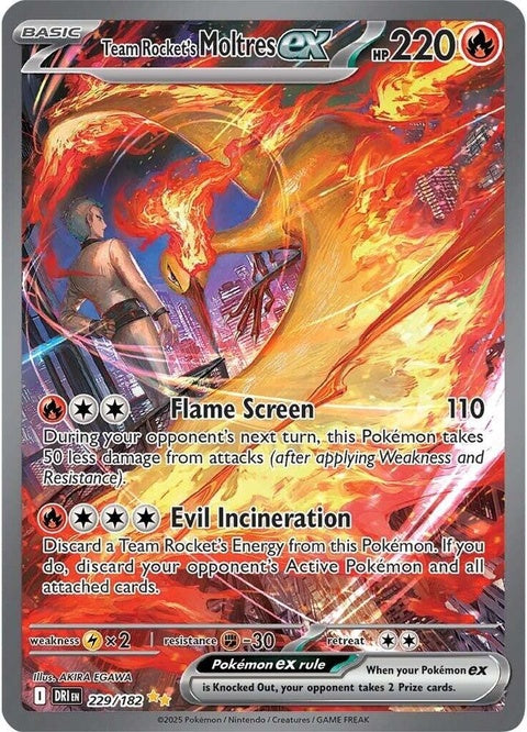 Team Rocket's Moltres Ex (229) - Destined Rivals