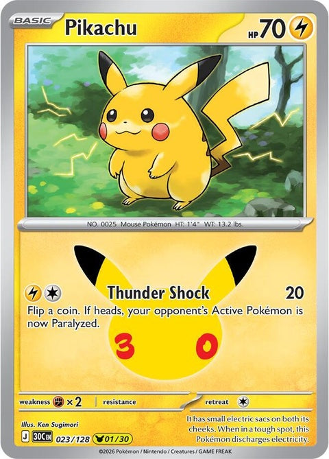 Pikachu (23) - ME: 30th Celebration