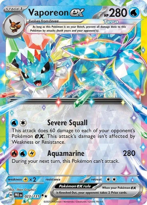 Vaporeon Ex (23) - Prismatic Evolutions