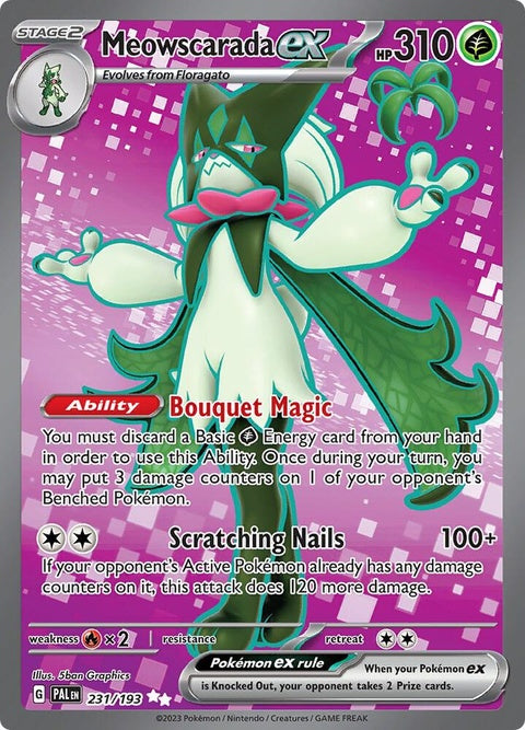 Meowscarada Ex (231) - Paldea Evolved