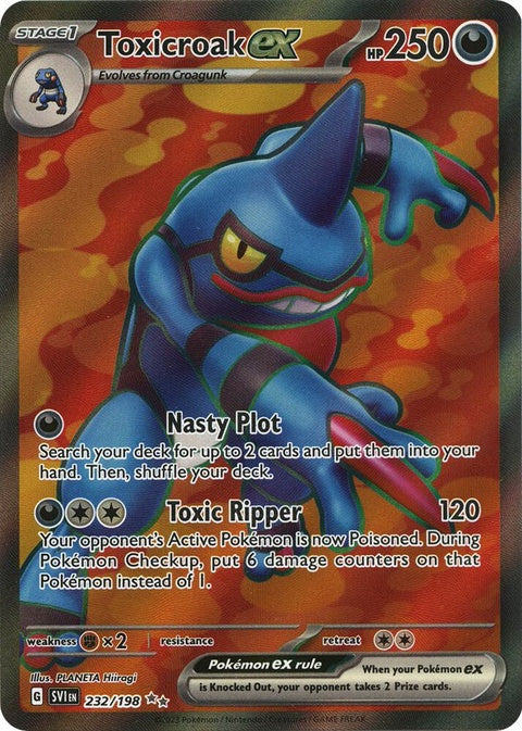 Toxicroak Ex (232) - Scarlet & Violet