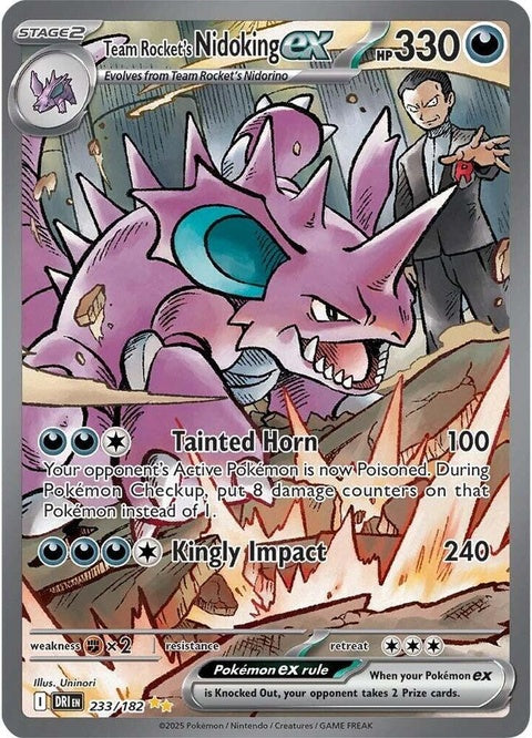Team Rocket's Nidoking Ex (233) - Destined Rivals