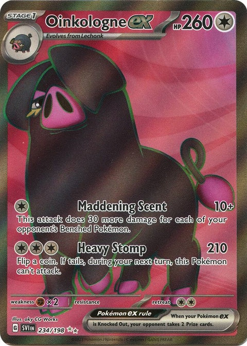 Oinkologne Ex (234) - Scarlet & Violet