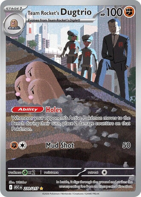 Team Rocket's Dugtrio (239) - ME: Ascended Heroes