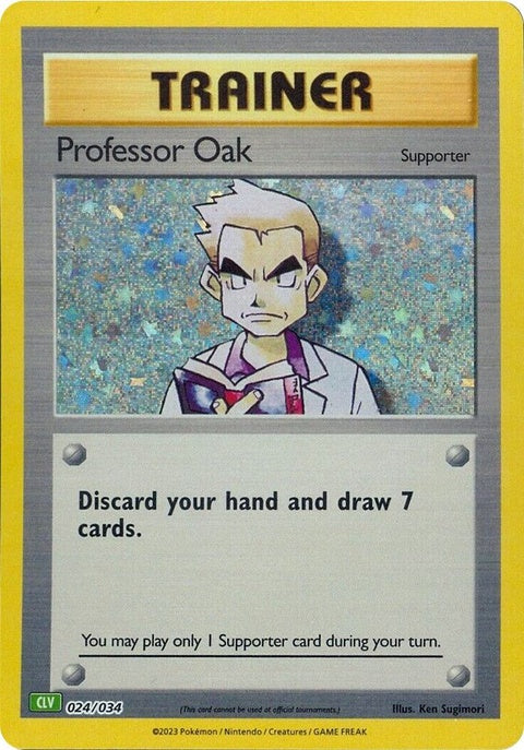 Professor Oak (24) - Trading Card Game Classic