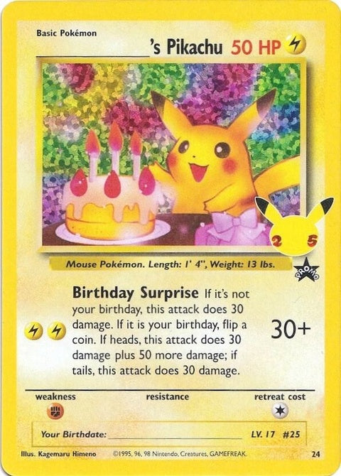 ______'s Pikachu (24) - Celebrations: Classic Collection