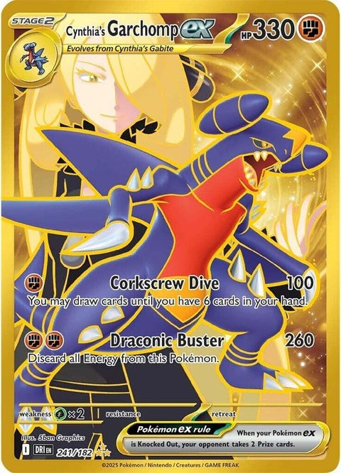 Cynthia's Garchomp Ex (241) - Destined Rivals