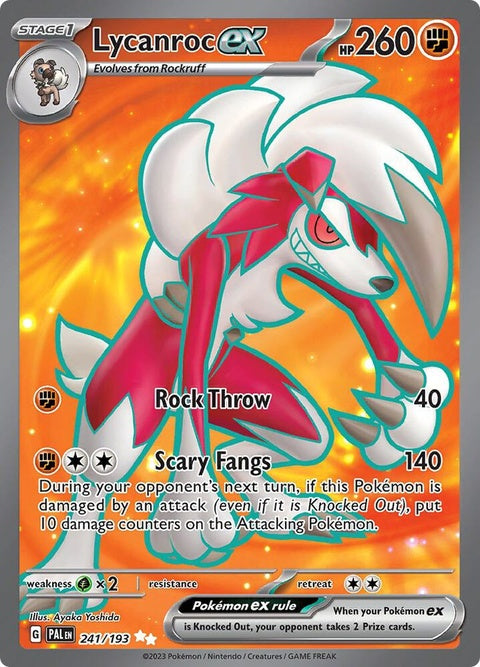 Lycanroc Ex (241) - Paldea Evolved