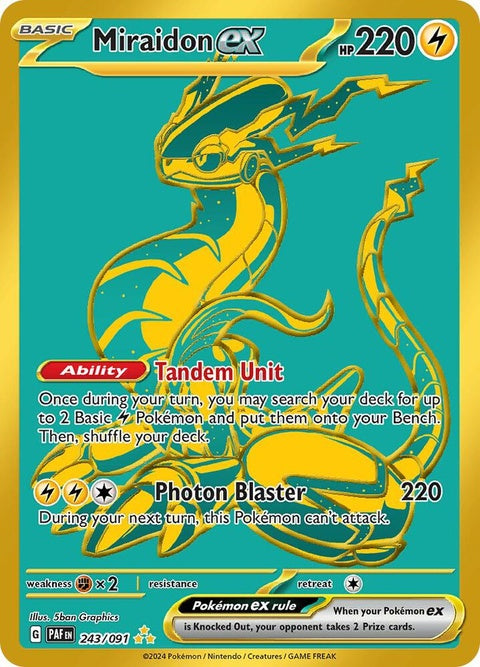 Miraidon Ex (243) - Paldean Fates