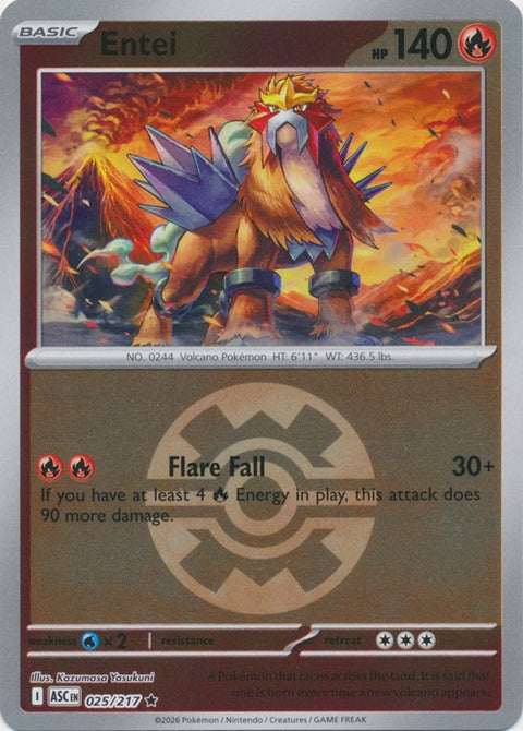 Entei (25) - ME: Ascended Heroes