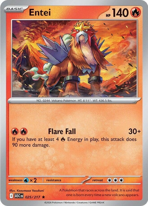Entei (25) - ME: Ascended Heroes