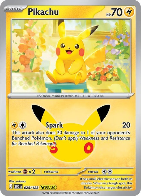 Pikachu (25) - ME: 30th Celebration