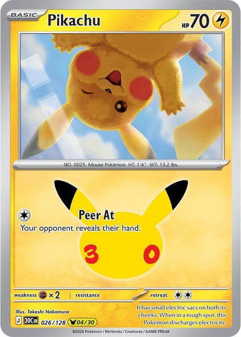 Pikachu (26) - ME: 30th Celebration