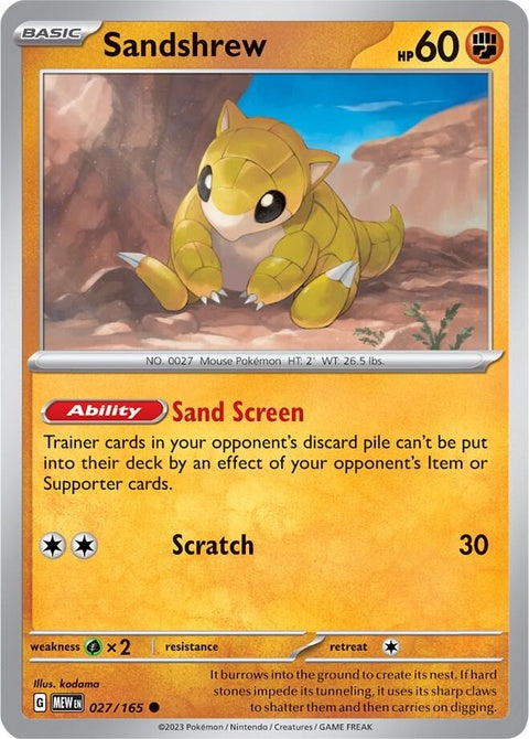 Sandshrew (27) - 151