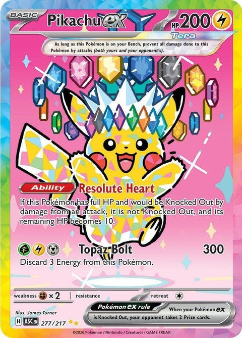 Pikachu Ex (277) - ME: Ascended Heroes
