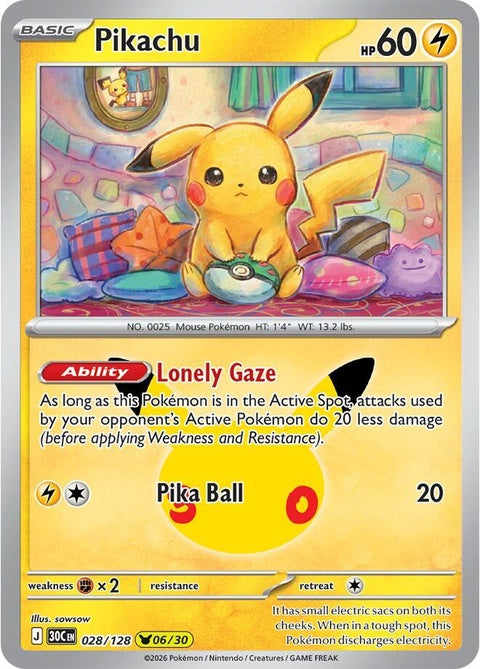 Pikachu (28) - ME: 30th Celebration