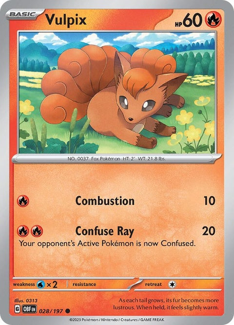 Vulpix (28) - Obsidian Flames