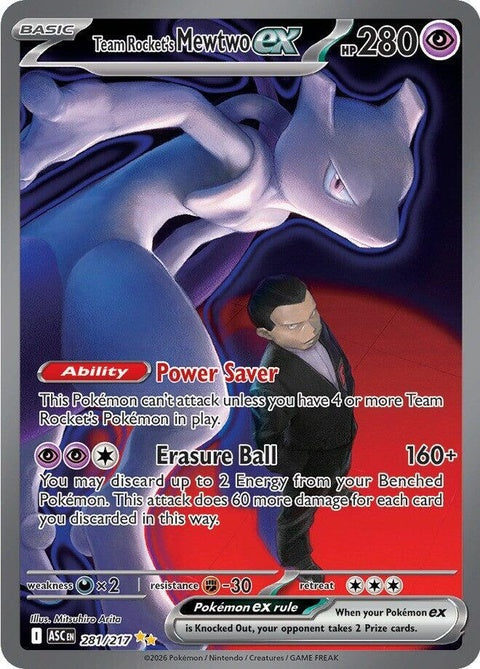 Team Rocket's Mewtwo Ex (281) - ME: Ascended Heroes