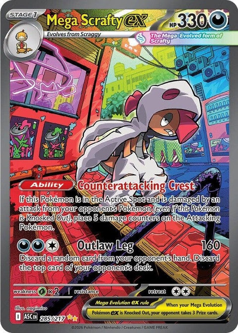 Mega Scrafty Ex (285) - ME: Ascended Heroes