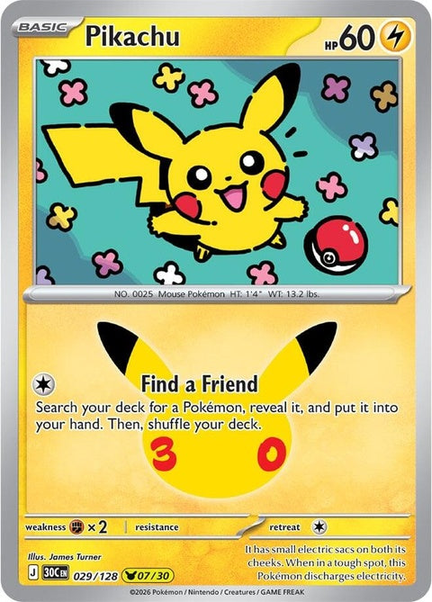 Pikachu (29) - ME: 30th Celebration