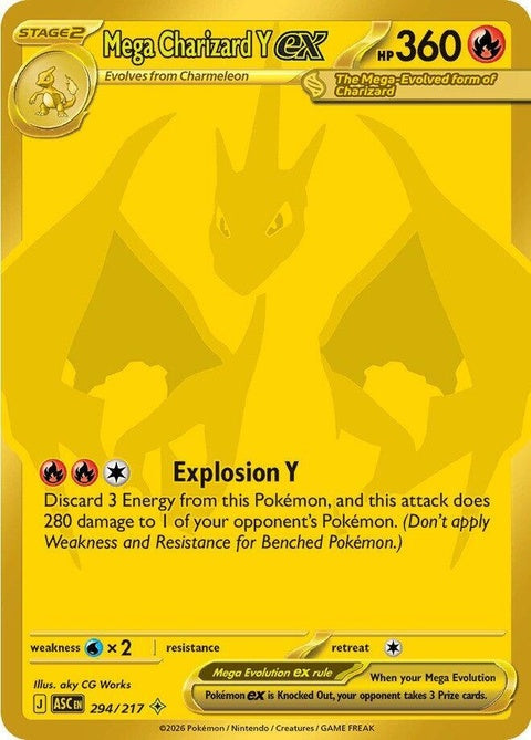 Mega Charizard Y Ex (294) - ME: Ascended Heroes