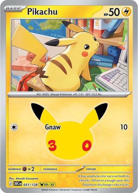 Pikachu (31) - ME: 30th Celebration