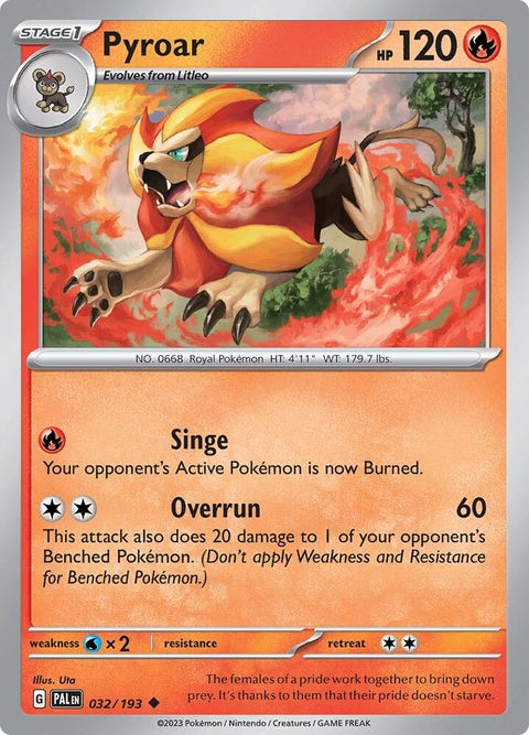 Pyroar (32) - Paldea Evolved
