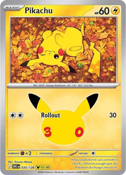 Pikachu (35) - ME: 30th Celebration