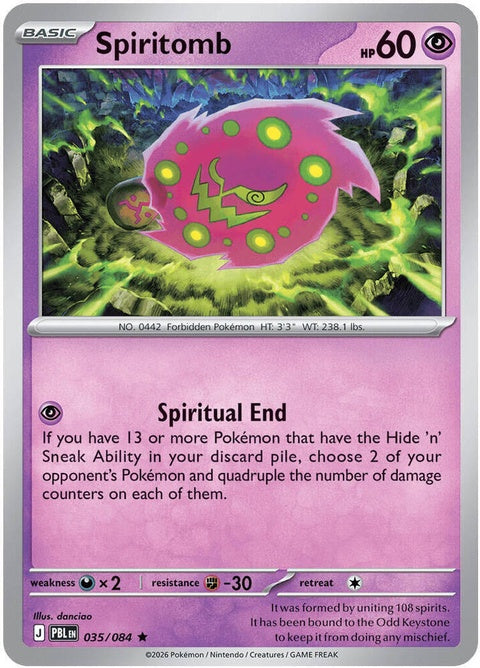 Spiritomb (35) - ME05: Pitch Black