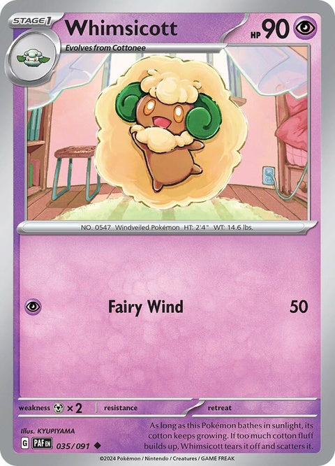 Whimsicott (35) - Paldean Fates
