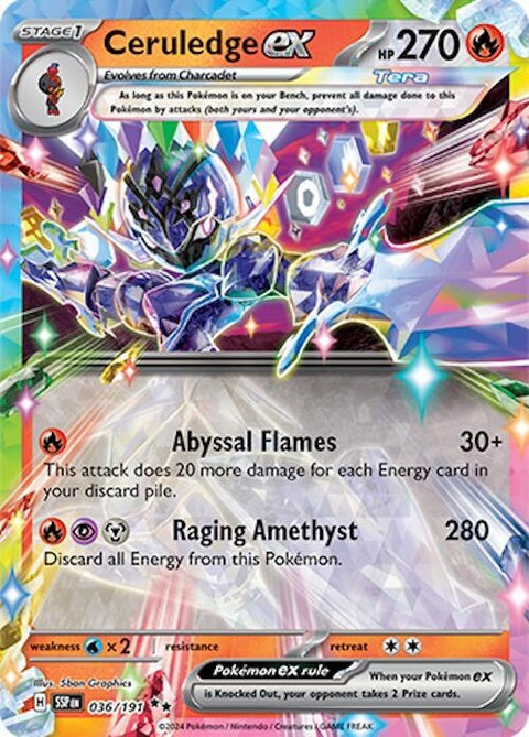 Ceruledge Ex (36) - Surging Sparks