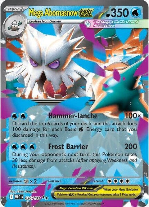 Mega Abomasnow Ex (36) - Mega Evolution