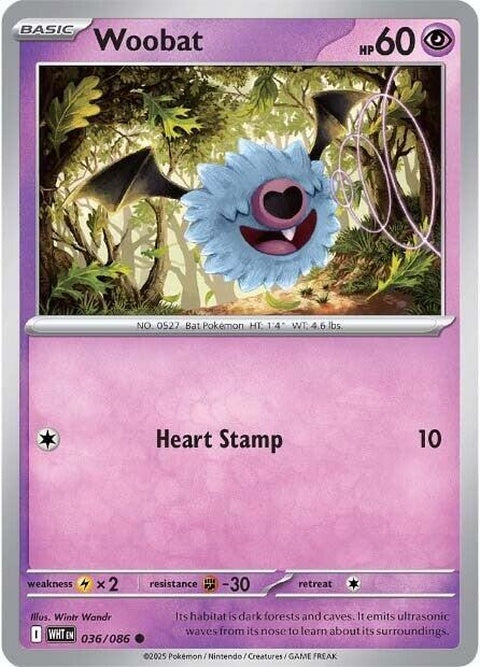 Woobat (36) - White Flare