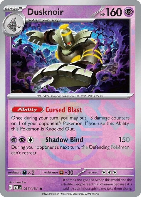 Dusknoir (37) - Prismatic Evolutions