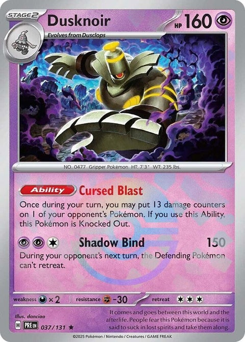 Dusknoir (37) - Prismatic Evolutions
