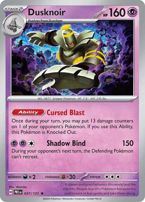 Dusknoir (37) - Prismatic Evolutions