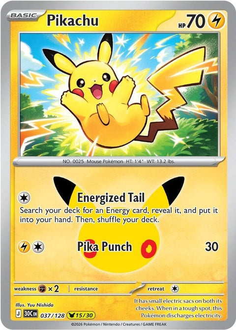 Pikachu (37) - ME: 30th Celebration