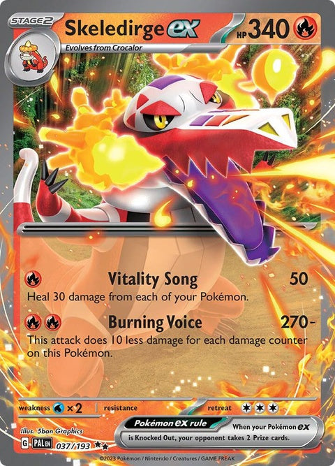 Skeledirge Ex (37) - Paldea Evolved